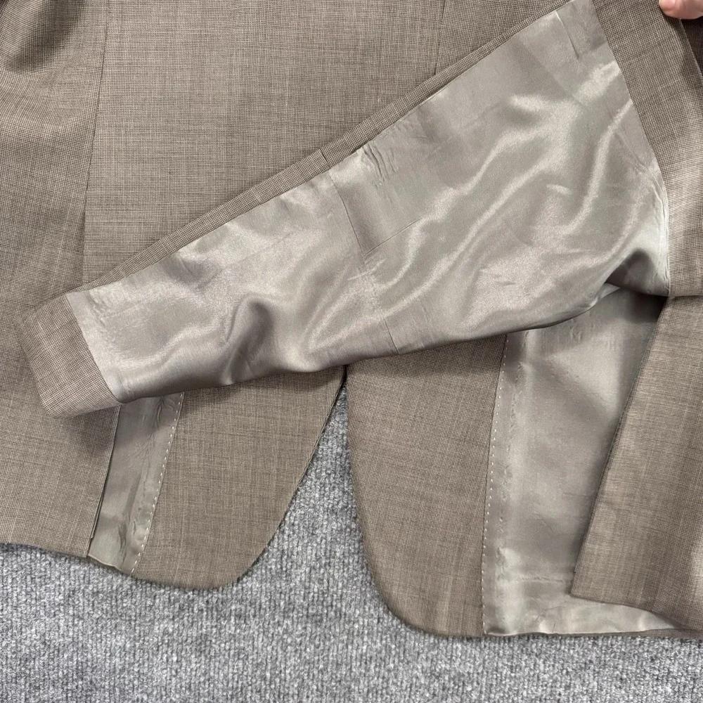 Vtg Tommy Hilfiger Blazer 97% Wool Lycra Sharkskin Jacket Sport Coat Men's 48R